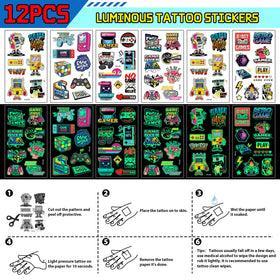 Winrayk glow-in-the-dark tattoo stickers add glow after dark