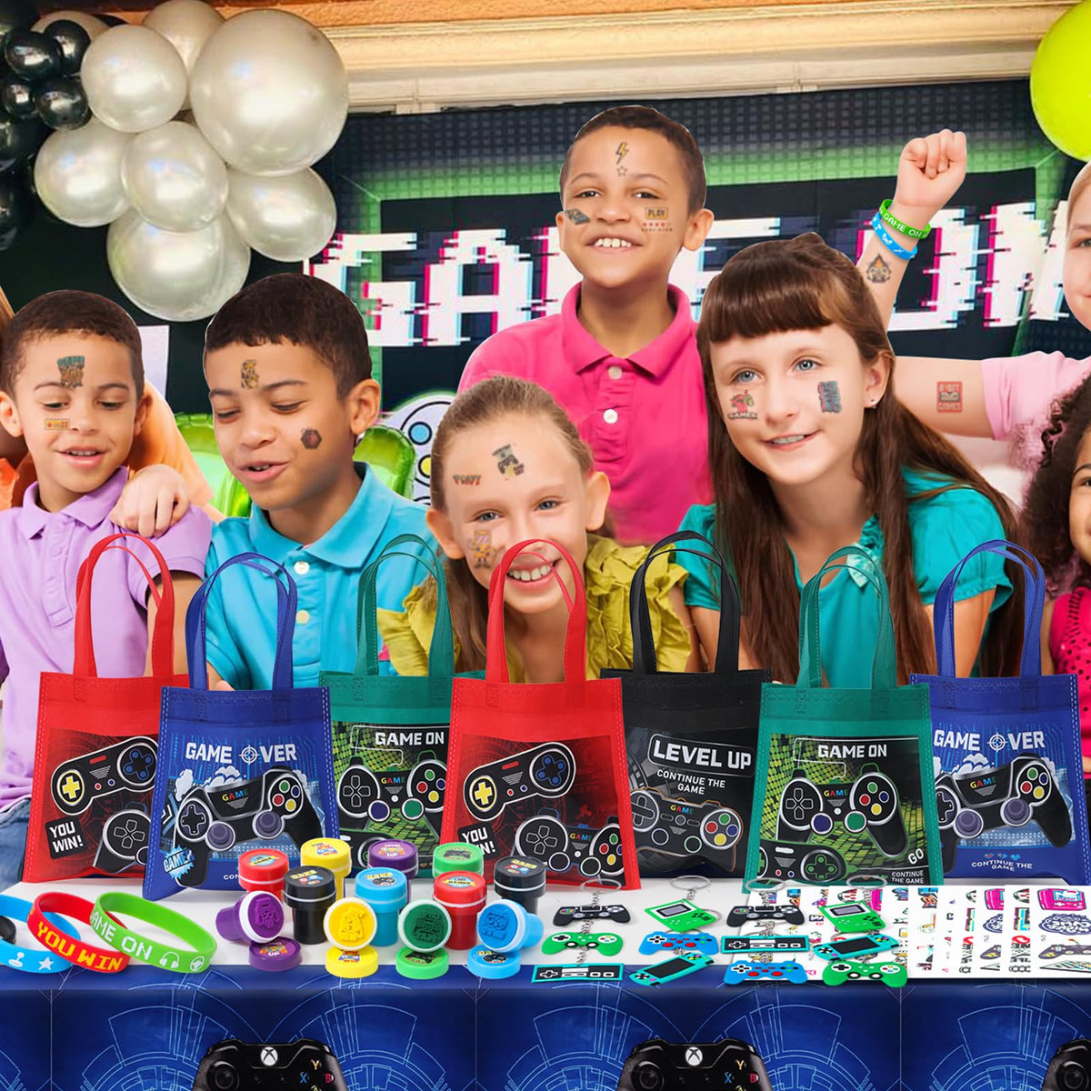 Winrayk pinata filler ideas with game-themed goodies