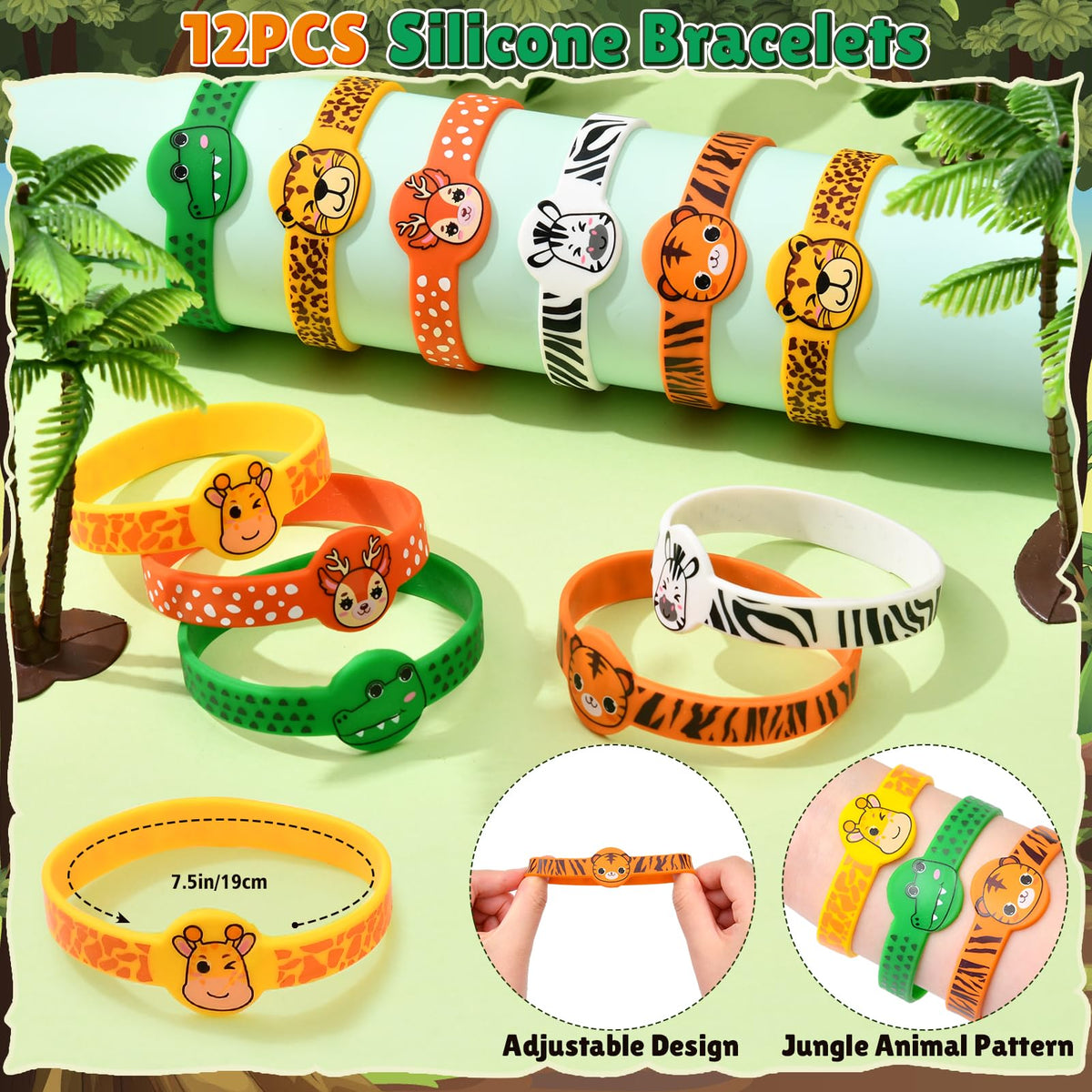 Winrayk wild animal keychains attach easily to bags or backpacks.