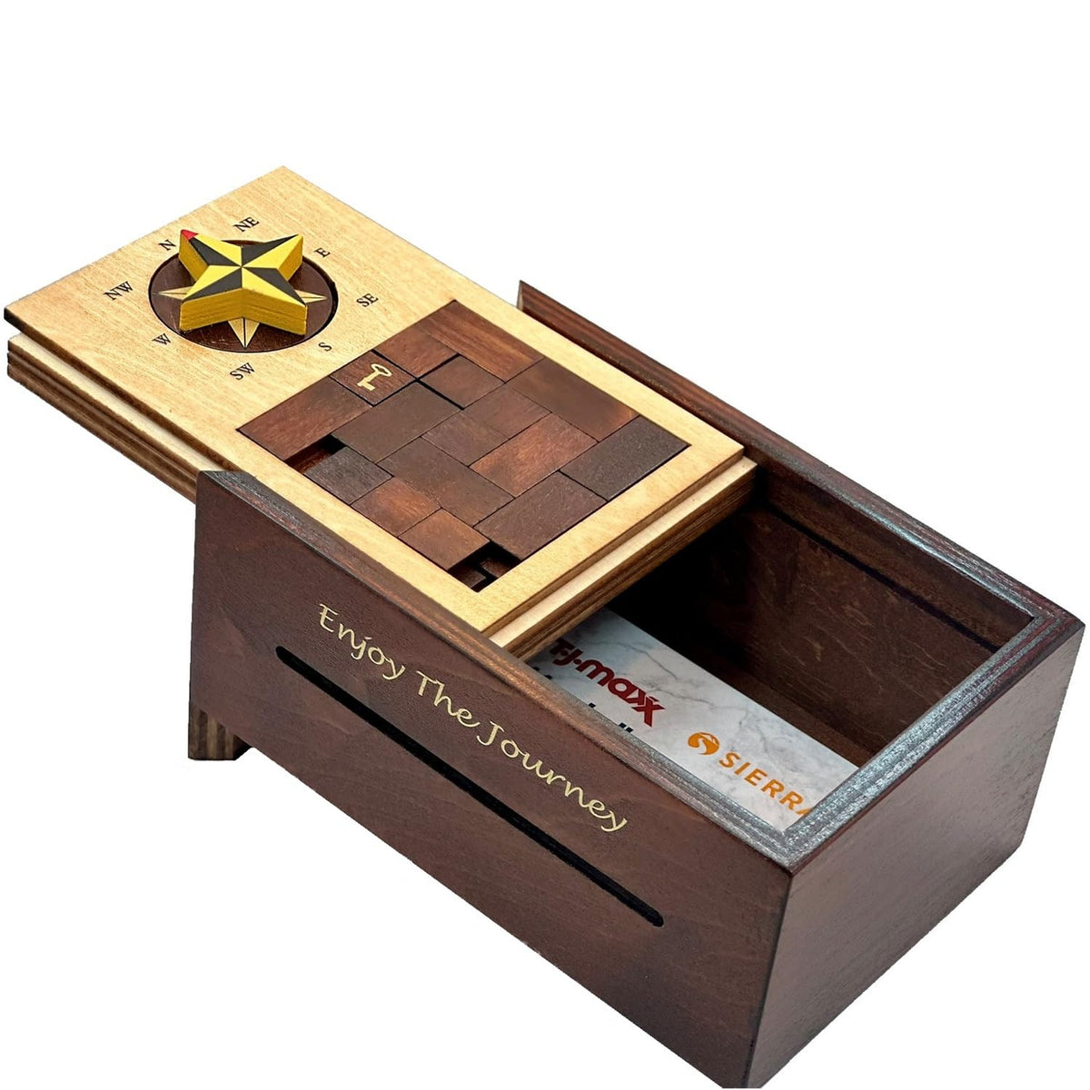Winshare Navigation Enigma box hidden-compartment design stores small keepsakes securely