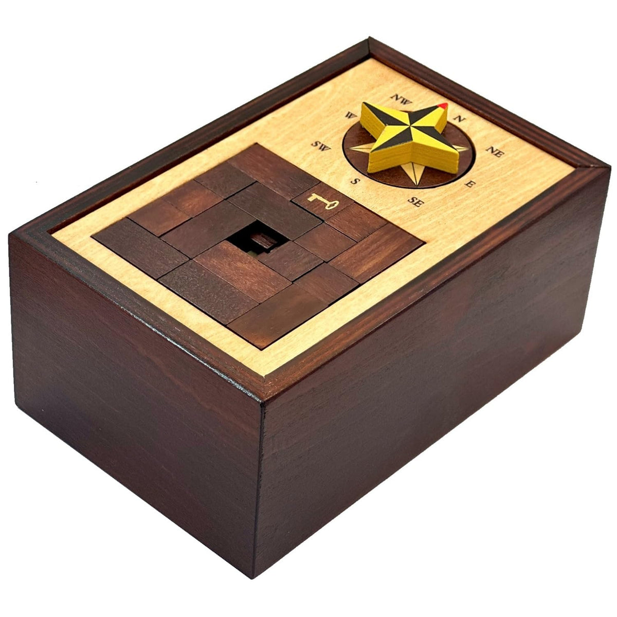 Winshare Navigation Enigma box wood-grain detail emphasizes quality material