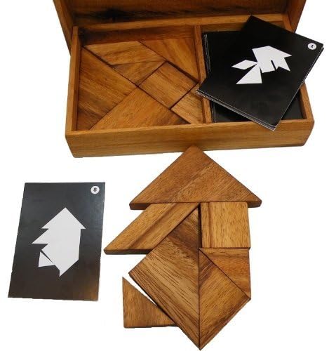 Winshare Tangram set enhances spatial thinking and concentration during play.