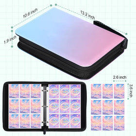 Removable sheets enable easy customization for Winsing Card Binder setup.