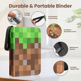 Winsing binder 900-card capacity helps organize large collections.