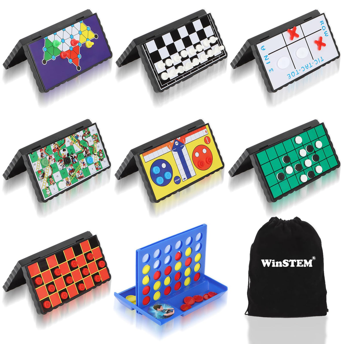 WinSTEM multi-game portable entertainment kit for camping and trips.