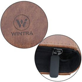 WINTRA vintage PU leather exterior elegantly presents your collection.