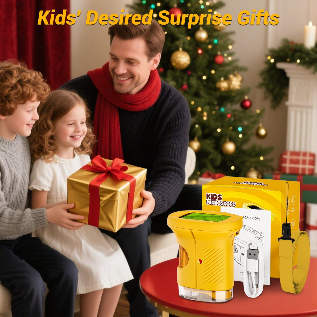 WINWEND Kids Microscope long battery life for extended exploration.