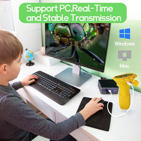 WINWEND Kids Pocket Microscope supports video capture with storage expansion