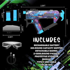Winyea Tag 400-round hopper keeps you shooting without constant reloading.