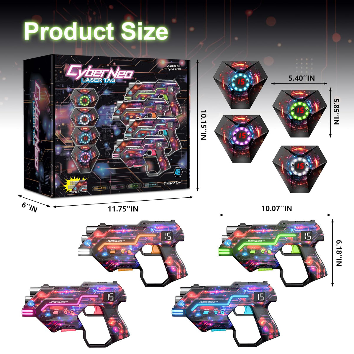 Winyea Tag set is an exciting backyard or party activity