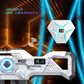 Winyea Tag dual LED display shows lives and ammo in real time
