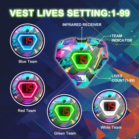 Winyea Tag wired connection ensures instant start and synced hits across players