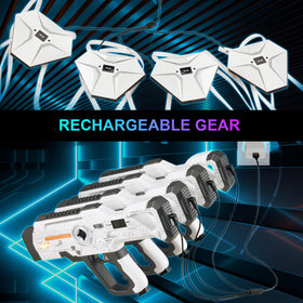 Winyea Tag glow vest straps show team colors during night battles