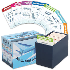 Wiooffen private pilot VFR flashcards cover, durable study kit for daily flight bag use.