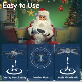 Wipkviey T28 drone with two batteries for extended flight sessions.