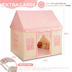 Wirhao playhouse tent with carry bag for easy transport and setup.