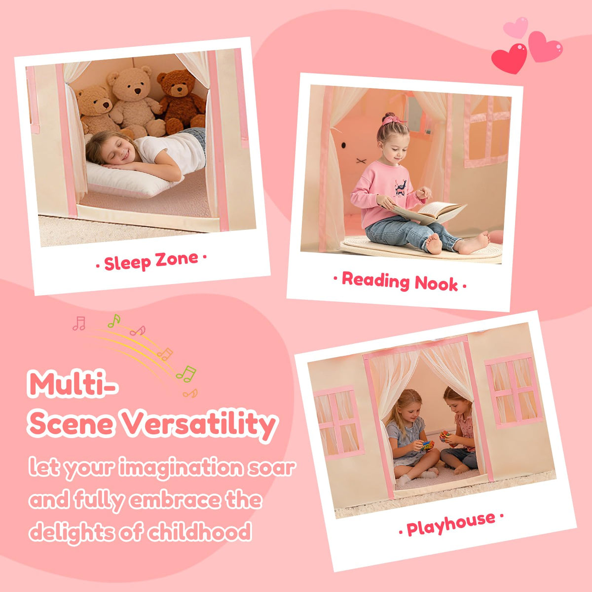 Wirhao machine-washable tent is easy to keep tidy for busy families.
