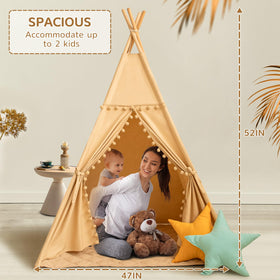 Wirhao tepee tent machine washable for easy cleaning
