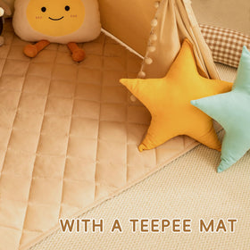 Wirhao tepee tent padded mat for safety and comfort