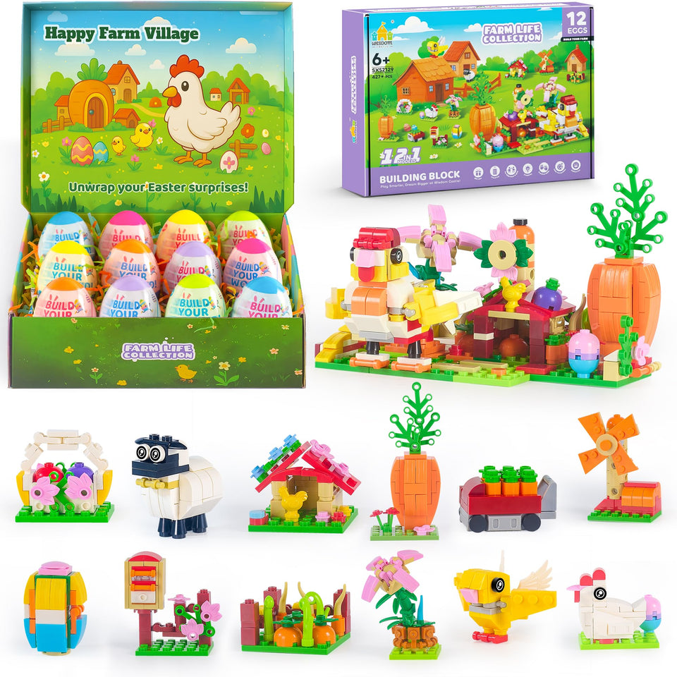 Wisdom Castle 12-in-1 farm village model engaging hands-on play for curious kids