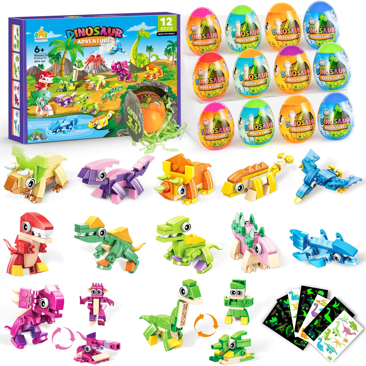 Wisdom Castle Easter dino egg unboxing reveals surprises for kids