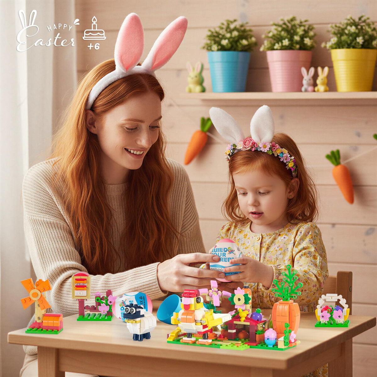 Wisdom Castle Sheep Chicken Duckling model fosters tactile building and animal awareness