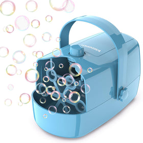 Wisdomlit Bubble Machine with 3-in-1 wheels creates versatile bubbles for any event