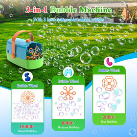 Wisdomlit Bubble Machine small bubbles wheel creates delicate, tiny bubbles for crafts.