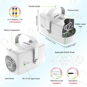 Wisdomlit USB/battery power option shows flexible setup for any venue