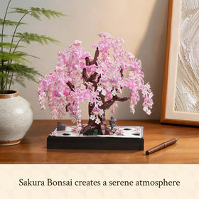 Finished Wise Block Cherry Blossom Tree serves as a calm focal point.