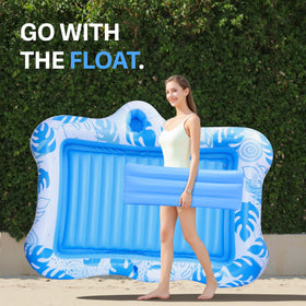 WISHDIAM pool float with cup holder ideal for sunbathing