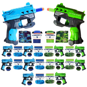 Wishery Nerf mini blaster in action for backyard battles with kids aged 4-10.
