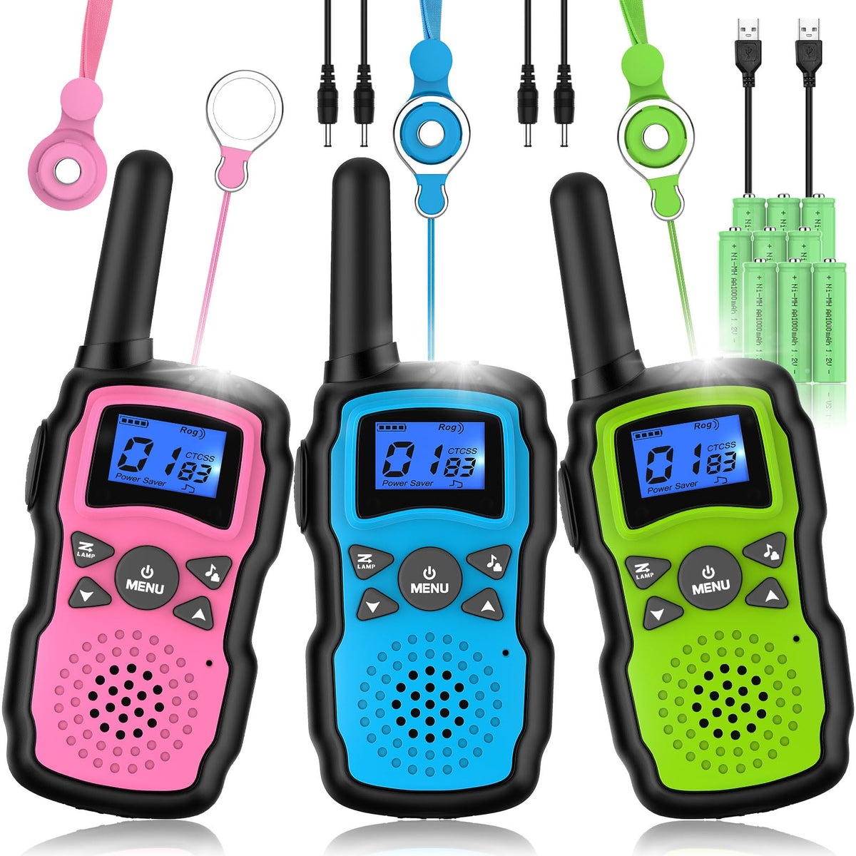 Wishouse kids walkie-talkies charging kit keeps devices ready for outdoor play.