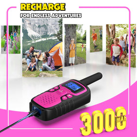 Wishouse kid-friendly walkie talkie with ergonomic grip