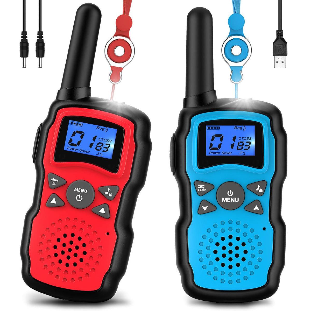 Wishouse kids walkie talkies rechargeables with USB charger for quick charging on adventures