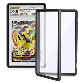 Wisvov magnetic graded card case with 9-point lock ensures secure PSA slabs.