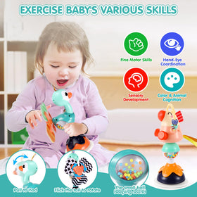 WITALENT bath-time suction rattle toy turns baths into playful moments.