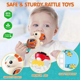 WITALENT suction cup on high chair keeps toys in reach during feeding.