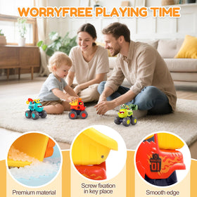 WITALENT monster truck pull-back toy powers live chasing play.