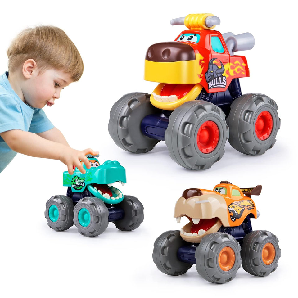 WITALENT monster truck red bull front view encourages imaginative play.