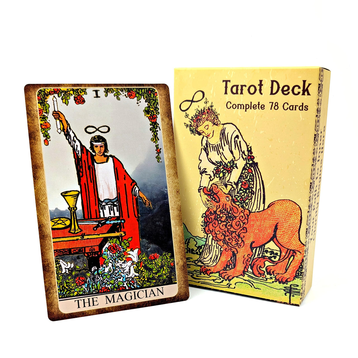 Witchy Cauldron large tarot deck cover with vivid Rider Waite art for clear group readings