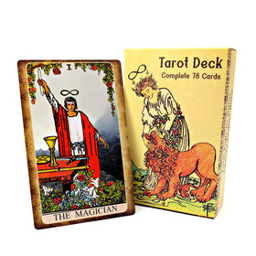 Witchy Cauldron large tarot deck cover with vivid Rider Waite art for clear group readings