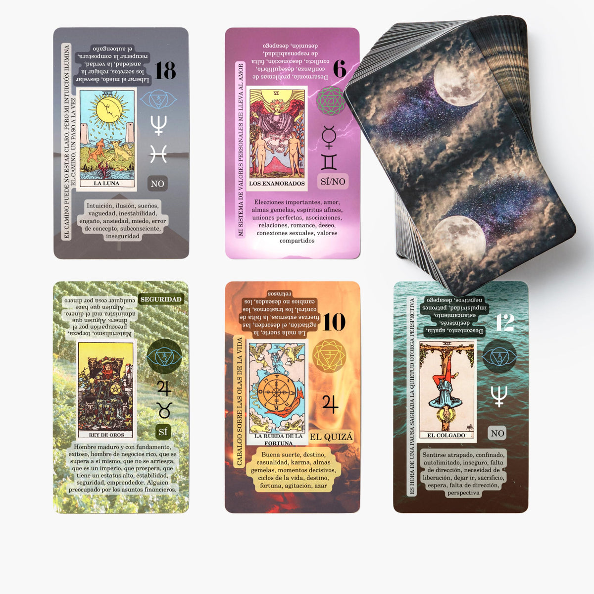 Witchy Cauldron Spanish learning tarot card meaning supports beginner interpretations for daily readings