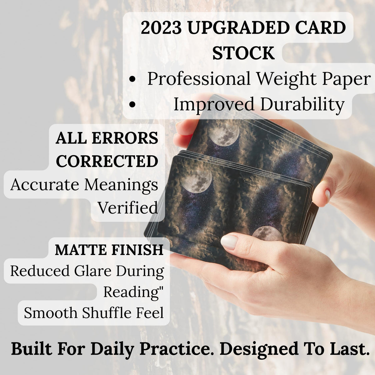 Witchy Cauldron Tarot matte finish reduces glare during sessions