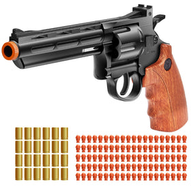 Witcrety revolver toy gun in brown finish for realistic outdoor play
