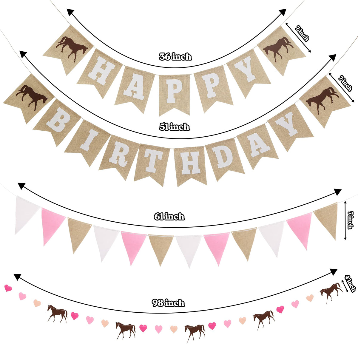 With Luxe & Love Happy Birthday Banner piece two adds cohesive party visuals.