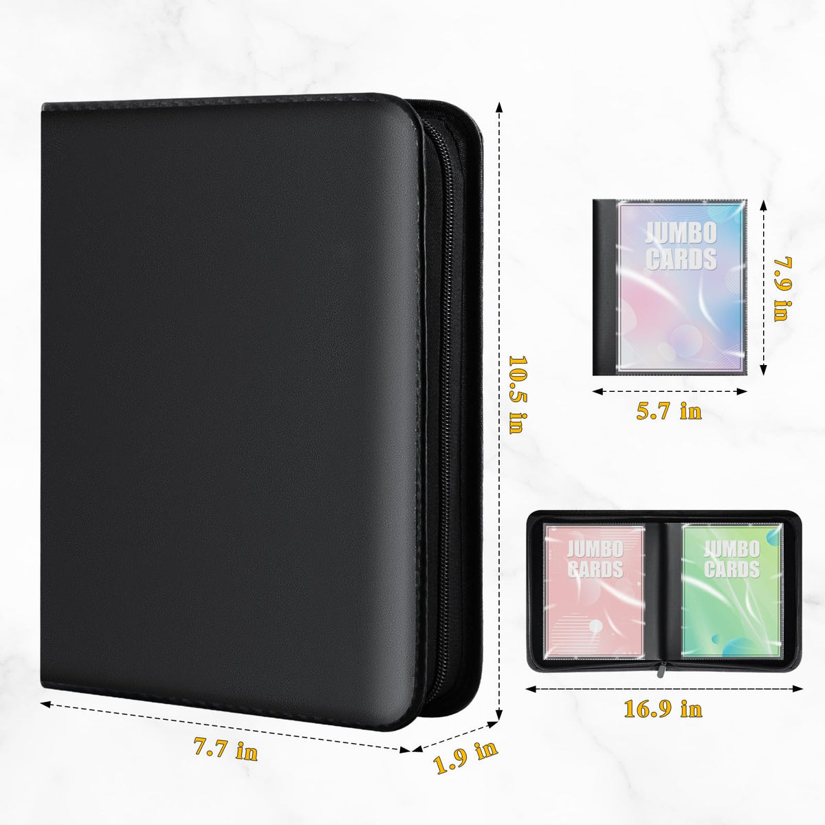WITHYU PU leather binder exterior provides waterproof and dustproof protection