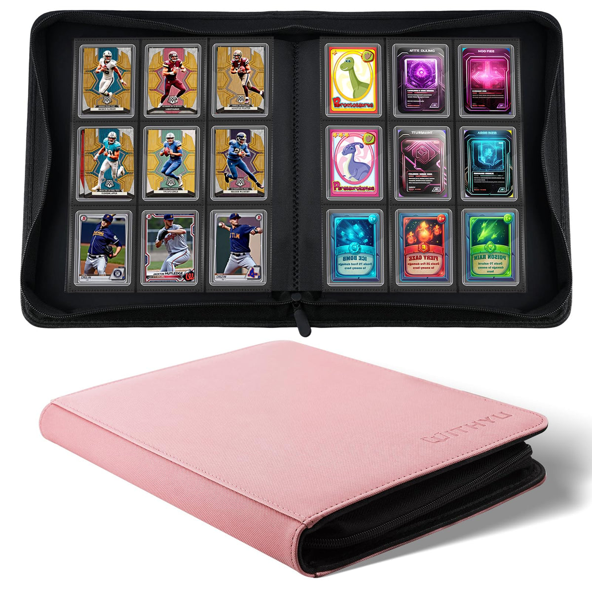 WITHYU Toploader Binder front cover in PU leather offers durable protection.