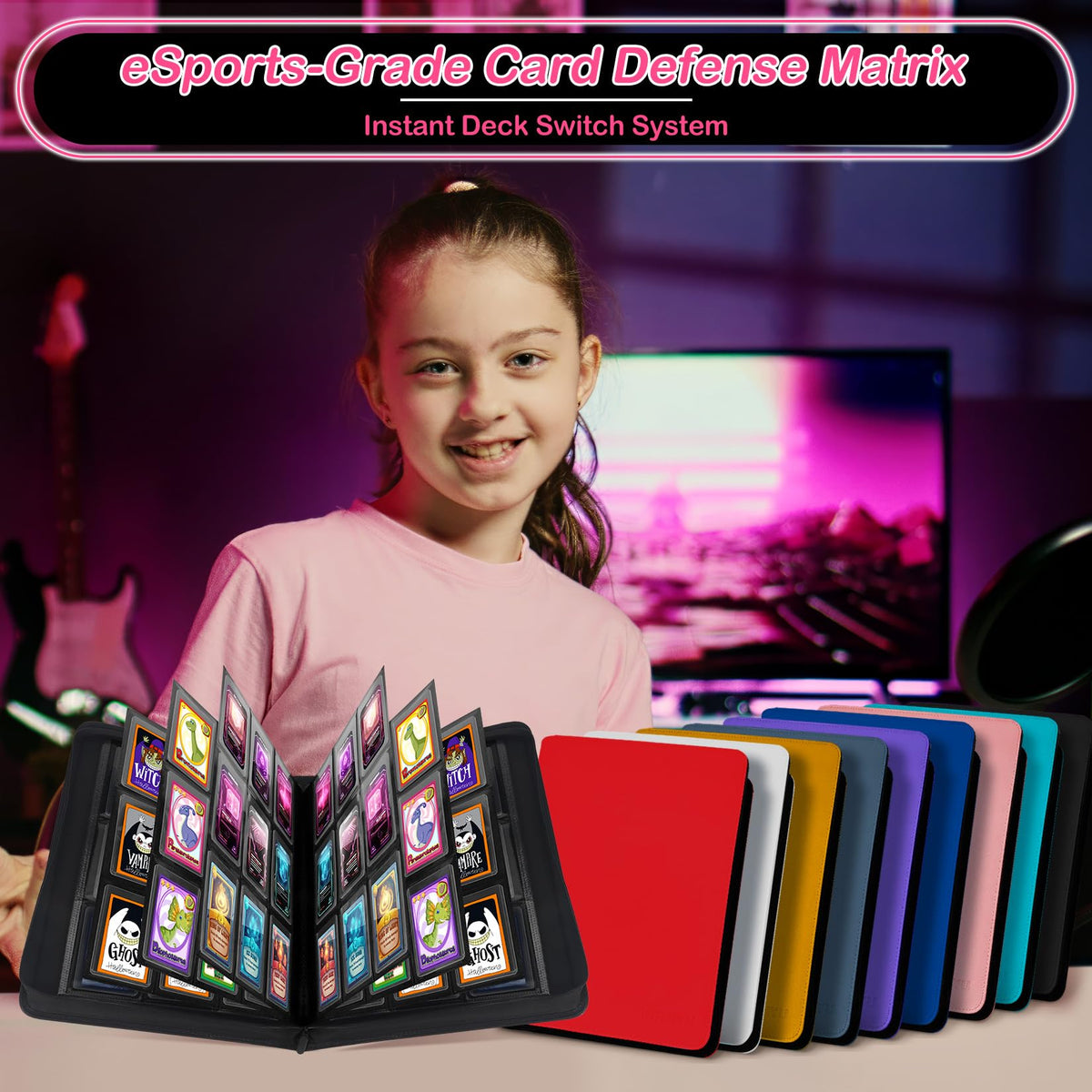 WITHYU portable binder design supports on-the-go card protection and easy transport.
