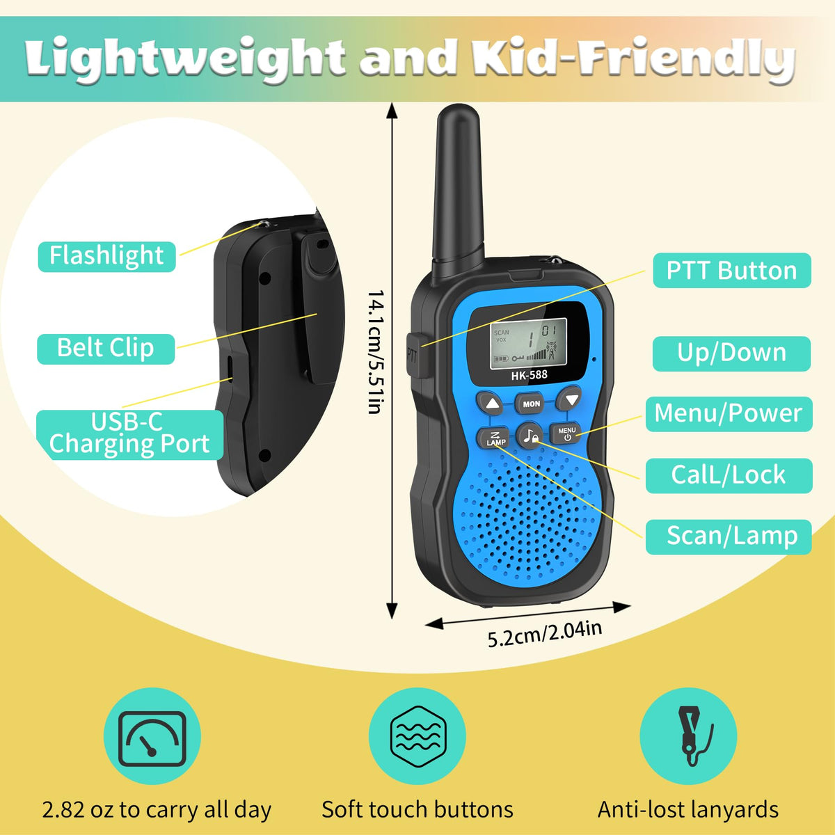 WITPAW kids walkie talkies used outdoors during camping and family adventures